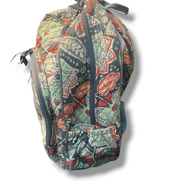 Vera Bradley Campus Backpack Nomadic Floral Quilted Travel Bag Carry On Large - Picture 8 of 16